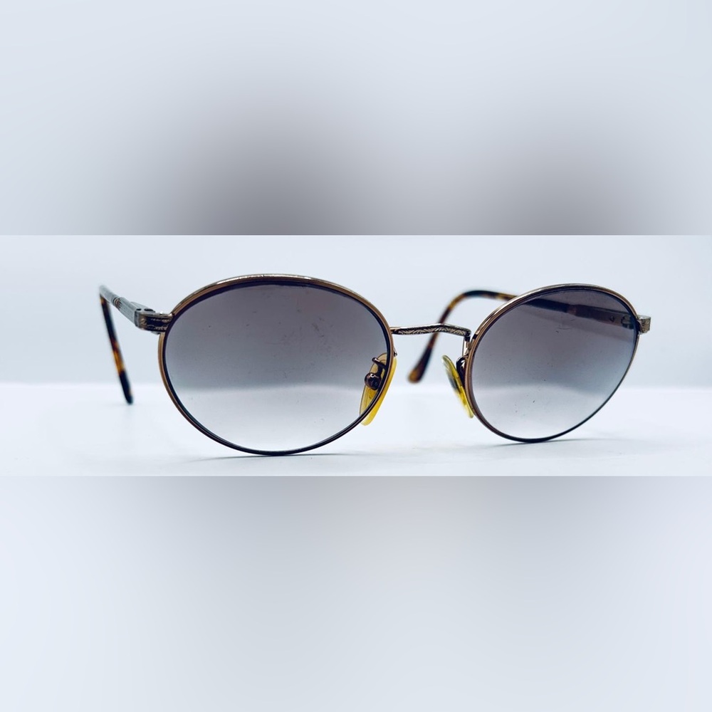 Vintage Fratelli Lozza Bronze Oval Sunglasses Frames Only